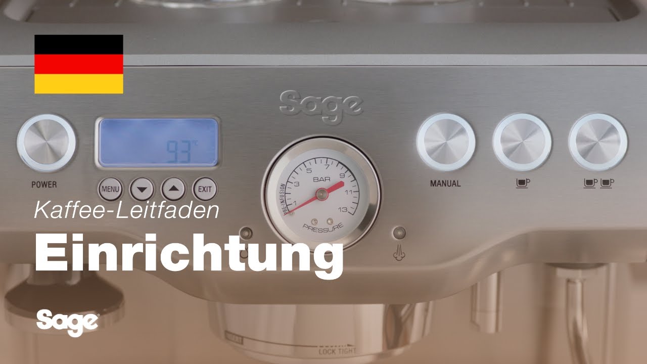 Tutorial für Breville-Kaffee - Das Bedienfeld
