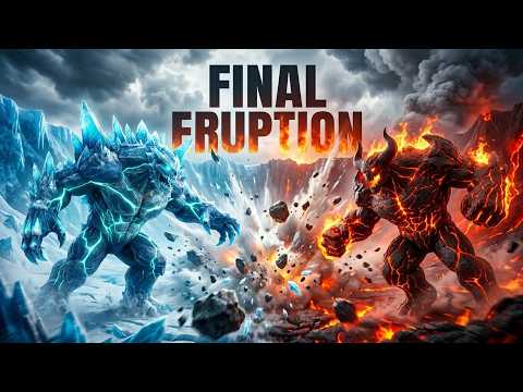 Elemental War – Episode 3: The Frozen Volcano Awakens 🔥❄️Glacier Monster vs Lava Monster