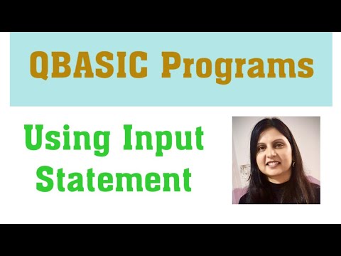 Qbasic Programs Using Input Statement Input Statement Programs Class 6 And 7