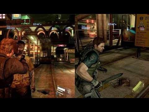 How to Play Resident Evil 6 Two player/co-op/Multiplayer .