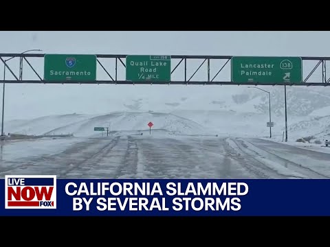 California slammed by winter storms bringing snow, hail and rain | LiveNOW from FOX