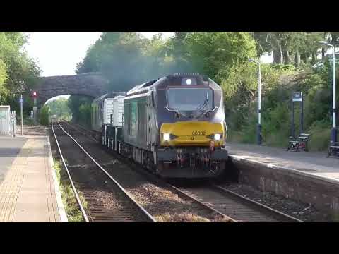 68002 / 68007 6c52 Heysham - Sellafield flasks, 4th August 2023