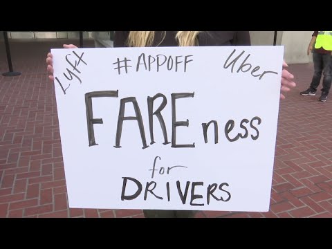 Drivers for Uber turned off their app to protest what they say are declining wages ahead of Uber’s initial public stock offering, expected to raise billions for the ride-hailing giant. (May 8)