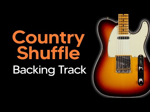 Country Guitar Backing Track - Country Shuffle Jam  in E