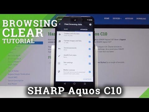 How to Clear Browser History in SHARP C10 - Wipe Browser Data