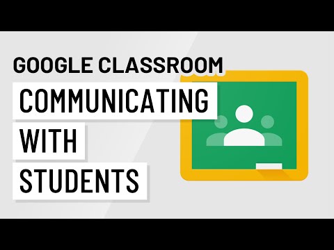 Part of a video titled Google Classroom: Communicating with Students - YouTube