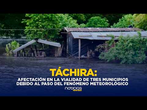 Onda tropical número 33 afecta la vialidad en tres municipios del estado Táchira