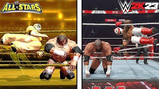 WWE All Stars Vs. WWE 2K23 (Finishers Comparison)