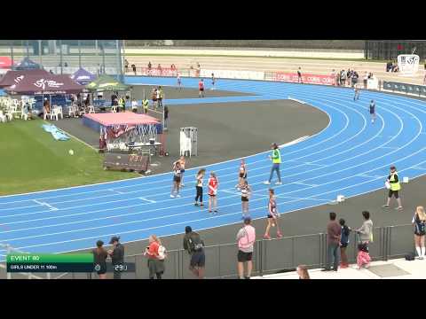 Girls Under 11 100m H5 - 2020 State Combined Events Championships // LAVicTV