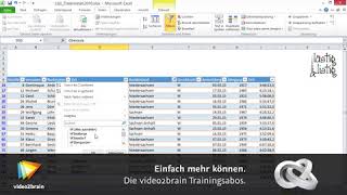 Excel 2010 - Daten filtern