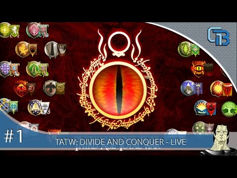Third Age Total War: Divide and Conquer Campaign #1 - Live