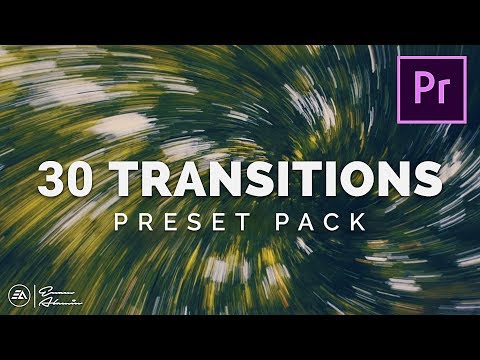 30 Smooth Transitions Preset Pack for Adobe Premiere Pro | Sam Kolder Style