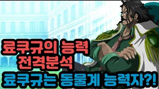 [원피스분석]료쿠규는 동물계 능력자?! 료쿠규의 능력 전격분석
