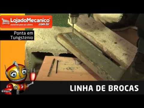 Broca Multifunção com Ponta de Tungstênio 7 x 100mm - Vídeo