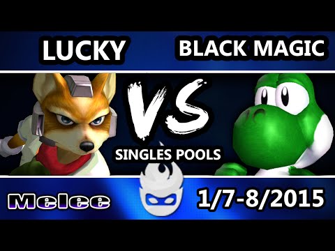 Paragon 2015 - Lucky (Fox, Falcon) Vs. Black Magic (Yoshi) SSBM Singles Pools - Melee