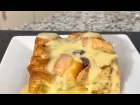 How to make Easy Bread Pudding with Sauce