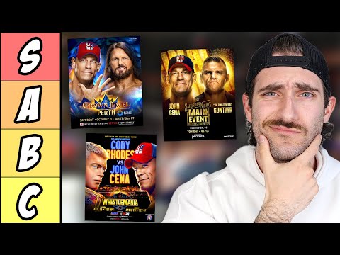 Ranking EVERY John Cena Retirement Tour Match (Tier List)