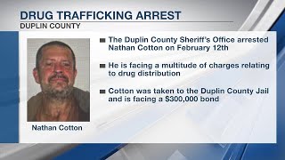 10AM: Duplin County man arrested on drug trafficking charges