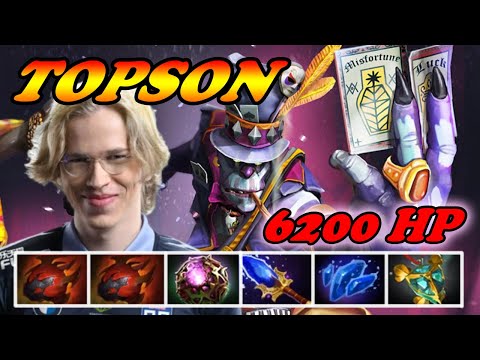 Topson experiments mid lane Witch Doctor 6200 HP ultra tanky | 7.34d Immortal Best Ranked Gameplay