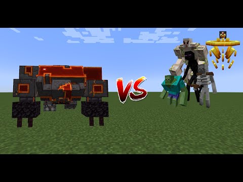 Netherite Monstrosity vs Mutant Creatures (Minecraft Mob Battle Java Edition)