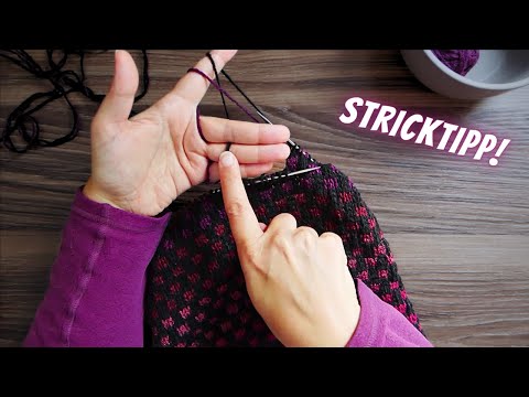 Thread holding - a slightly different tip for colourwork knitting
