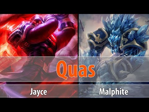 Quas Jayce vs Malphite Top - S8 preseason Ranked Gameplay