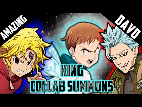 AMAZING COLLAB SUMMONS ON NEW FESTIVAL KING BANNER Pt. 1!! (The Seven Deadly Sins: Grand Cross)
