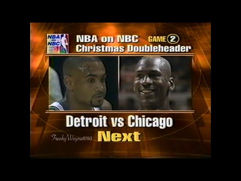Jordan And The Bulls Take On Grant Hill And The Pistons On Christmas Day 1996 [Full Broadcast]