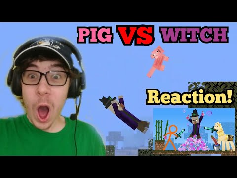 Epic PIG-WITCH Showdown!! OMG! || Minecraft Shorts - Animated Battle SMG001