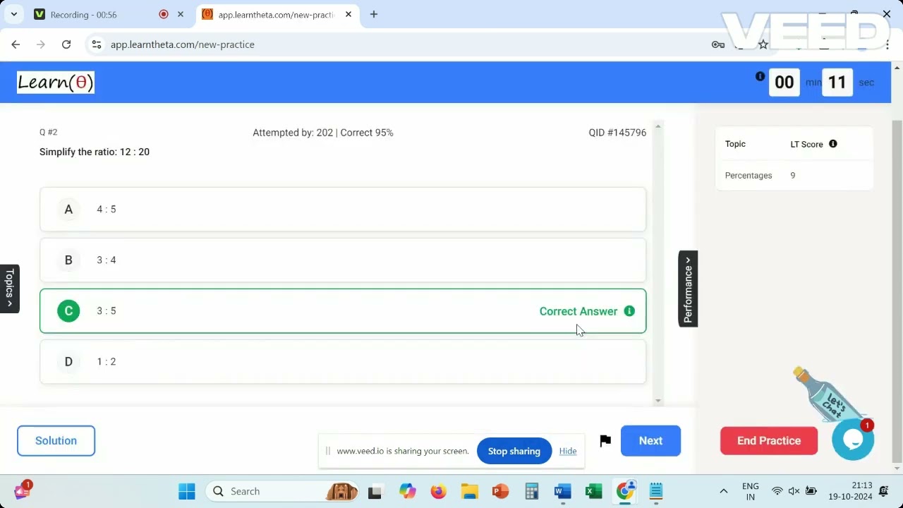 Practice for Placement Aptitude using LearnTheta