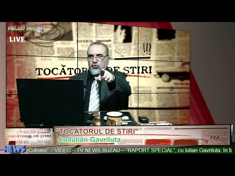 LIVE - TV NEWS BUZAU - TOCATORUL DE STIRI, cu Iulian Gavriluta. Azi despre: 8 pentru CJ Buzau, ...