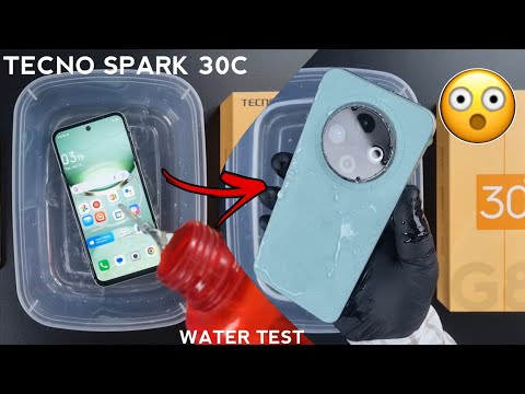 Tecno Spark 30C Water Test iP54 💦💧| The Very First Water Test Of Spark 30C