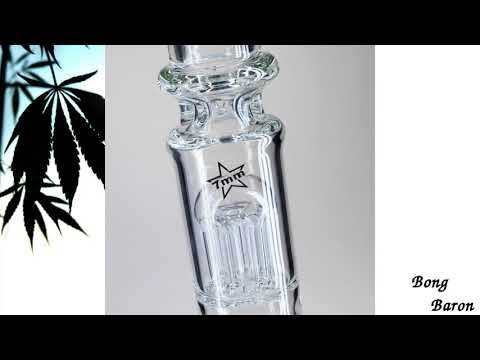 Blaze Glass Tower Bong Double 8-arm Perc 7mm