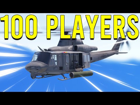 I took Rust Heli with 100 players...
