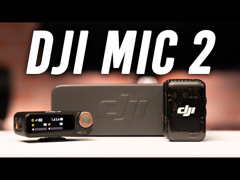 DJI Mic 2 2-Person Compact Digital Wireless Microphone System/Recorder for Camera &amp; Smartphone (2.4 GHz) video
