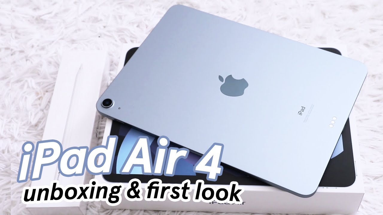 iPad Air 4 Sky Blue unboxing & first look! 🍎💙