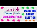 Barney Friends Look At Me I M 3 Season 2 Episode 10 Mario And Barney Reaction