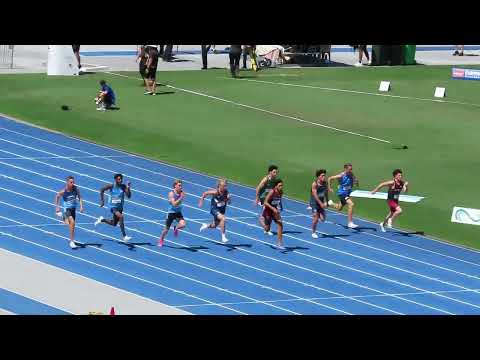100m U16 Men Final, Australian All Schools Championships, QSAC 8 December 2024