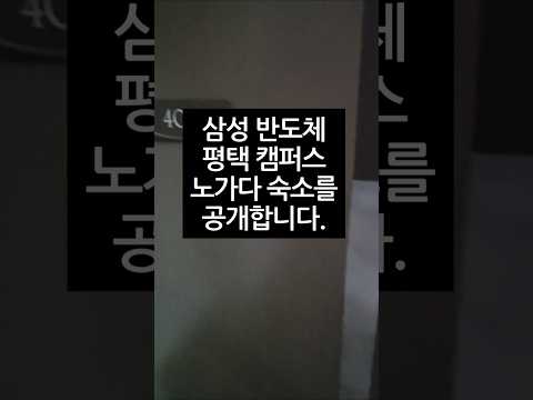 #반도에서살아남기 #삼성반도체 #평택삼성 #숙식노가다 #shorts