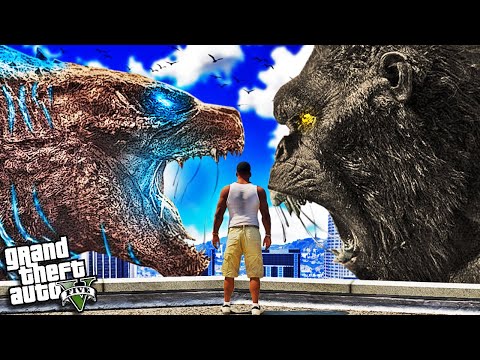 GODZILLA vs KING KONG in GTA 5 (Mods)