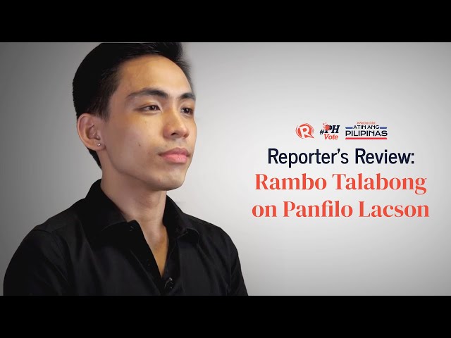 Reporter’s Review: Rambo Talabong on Panfilo Lacson