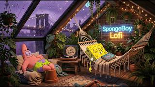 【Dream Oasis】 Safe and warm while the rain falls outside 🌧️ ~ Rainy SpongeBob Lofi for Deep Sleep 💤