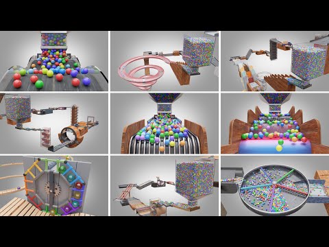2025 Marble Run Loop animation Compilation - 4K