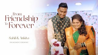 Beautiful Engagement Ceremony | Semi-Traditional Love Story 💍❤️(engagement,cinematic, semitraditiona