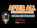 After All (Peter Cetera & Cher ) Lower Key Karaoke