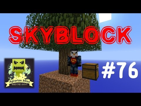 Agrarian Skies Skyblock #76 - Ender Quarry - Hardcore Quests