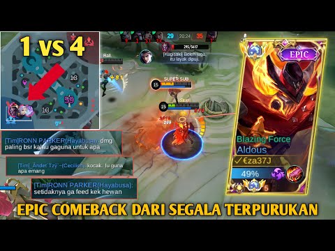 HARDGAME PARAH! BERJUANG MATI MATIAN DI BASE! DEMI MMR ALDOUS! | ALDOUS BEST BUILD 2023 - MLBB