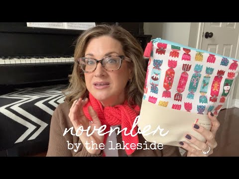 november days | triangle Sophie scarf, The Knitting Loft trunk show, holiday bags & books