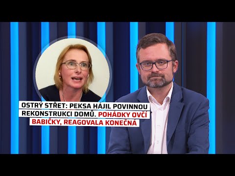 Ostrý střet: Peksa hájil povinnou rekonstrukci domů. Pohádky ovčí babičky, reagovala Konečná
