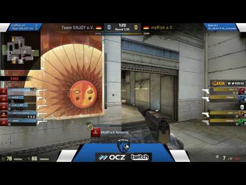 myRisk eV vs. Team ENJOY eV - 99Damage Liga S5 Div 3.4 - Map 1: de_cache
